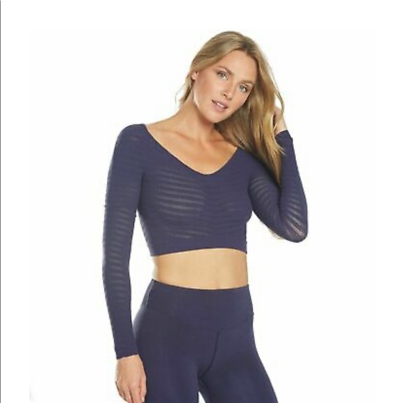 NWT Free People Movement Gone Adrift Long Sleeve. Size L, Color - Eclipse Blue. - Picture 2 of 4